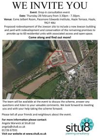 Jewson's Development | Drop-in consultation event 28 Feb 2019
