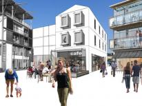 Sketch of quayside area Sketch of quayside area