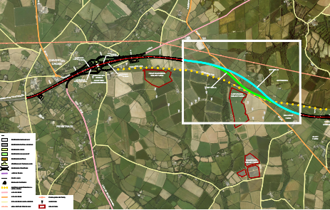 extract of proposed route Chiverton Cross to Carland Cross extract of proposed route Chiverton Cross to Carland Cross