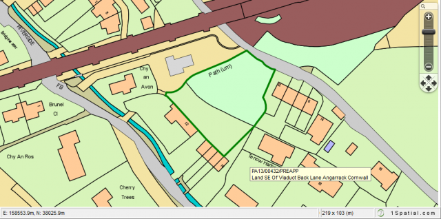 PA13/00432/PREAPP location map PA13/00432/PREAPP location map