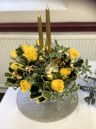 Flower arranging led by Lynne Christmas 2025 - demonstration 2